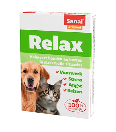 Sanal Dog / Cat Relax Kalmeringstablet | Petzi online dierenwinkel