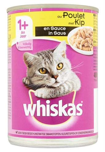 Whiskas Blik Adult Brokjes In Saus Kip | Petzi online dierenwinkel