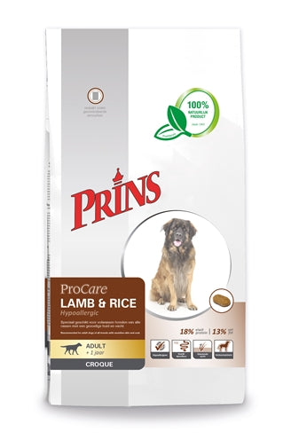 Prins Procare Croque Hypo Allergic Lam / Rijst | Petzi online dierenwinkel