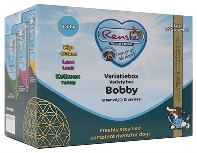 Renske Vers Vlees Variatiebox Bobby Graanvrij Kip/Lam/Kalkoen | Petzi online dierenwinkel