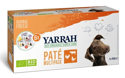 Yarrah Dog Organic Multipack Pate Kalkoen / Kip / Rund | Petzi online dierenwinkel