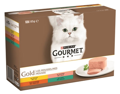 Gourmet Gold 12-Pack Fijne Mousse | Petzi online dierenwinkel