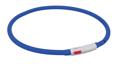 Trixie Lichtgevende Halsband Hond Usb Siliconen Oplaadbaar Royal Blauw | Petzi online dierenwinkel