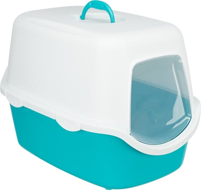 Trixie Kattenbak Vico Turquoise / Wit | Petzi online dierenwinkel