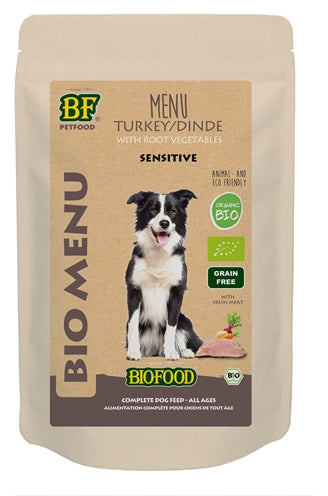 Bf Petfood Organic Hond Kalkoen Menu Pouch | Petzi online dierenwinkel