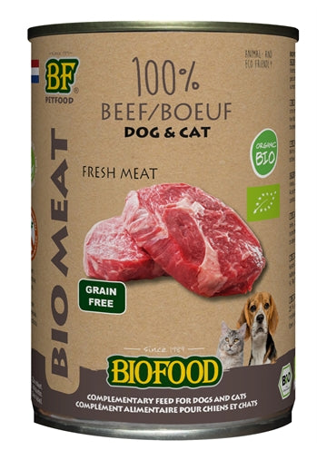 Bf Petfood Organic Hond 100% Rund Blik | Petzi online dierenwinkel