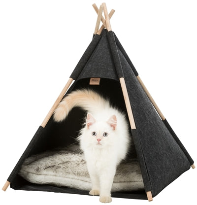 Trixie Kattenmand Tipi Vilt Antraciet | Petzi online dierenwinkel