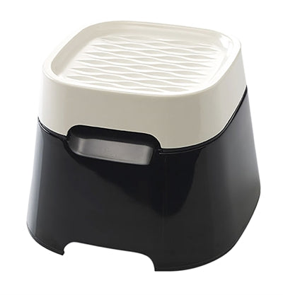 Savic Ergo Cube Drinkbak Creme / Zwart | Petzi online dierenwinkel