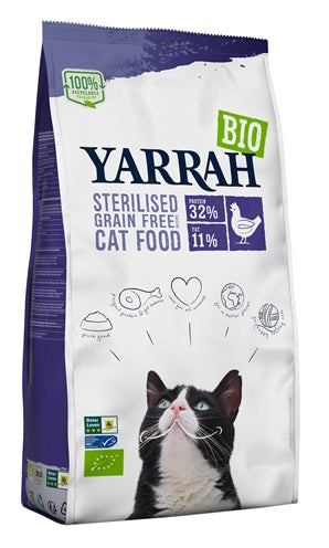 Yarrah Cat Sterilised Tarwevrij | Petzi online dierenwinkel