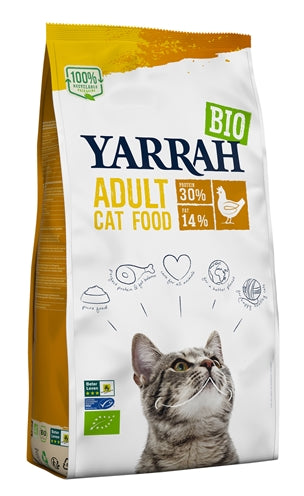 Yarrah Cat Biologische Brokken Kip | Petzi online dierenwinkel