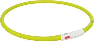 Trixie Lichtgevende Halsband Hond Usb Siliconen Oplaadbaar Groen | Petzi online dierenwinkel