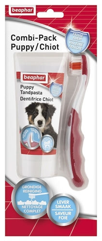 Beaphar Tandpasta En Borstel Combi-Pack Puppy | Petzi online dierenwinkel