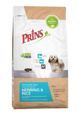 Prins Procare Adult Mini Herring / Rice Hypoallergenic | Petzi online dierenwinkel