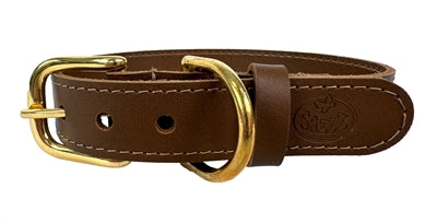 Sazzz Halsband Hond Braveheart Classic Leer Zadel Bruin | Petzi online dierenwinkel