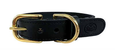 Sazzz Halsband Hond Braveheart Classic Leer Zwart | Petzi online dierenwinkel