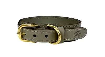 Sazzz Halsband Hond Pioneer Classic Leer Taupe | Petzi online dierenwinkel