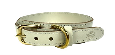 Sazzz Halsband Hond Pioneer Classic Leer Creme | Petzi online dierenwinkel