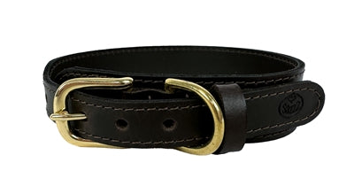 Sazzz Halsband Hond Pioneer Classic Leer Donkerbruin | Petzi online dierenwinkel