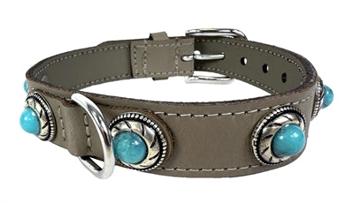 Sazzz Halsband Hond Adventure Stone Classic Leer Taupe | Petzi online dierenwinkel