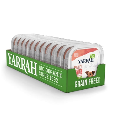 Yarrah Dog Alu Bio Pate Chicken / Salmon With Seaweed | Petzi online dierenwinkel