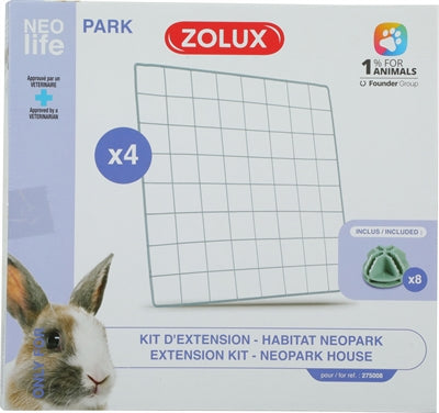 Zolux Neolife Neopark Konijn Uitbereidingsset Gaaspanelen | Petzi online dierenwinkel