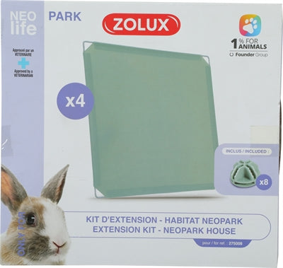 Zolux Neolife Neopark Konijn Uitbereidingsset Gesloten Panelen | Petzi online dierenwinkel