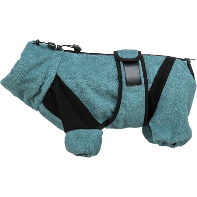 Trixie Badjas / Huisoverall Badstof Petrol | Petzi online dierenwinkel