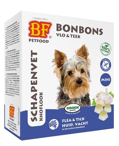 Bf Petfood Schapenvet Mini Bonbons Knoflook | Petzi online dierenwinkel