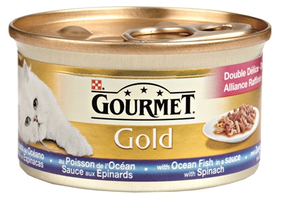 Gourmet Gold Luxe Mix Zeevis In Saus Met Spinazie | Petzi online dierenwinkel